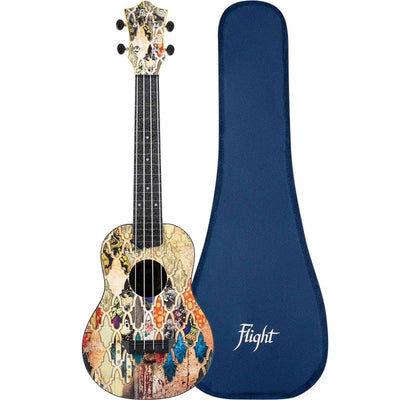 Flight TUC-40 GRANADA Concert Ukulele met Linden Top, ABS Body en Granada Print