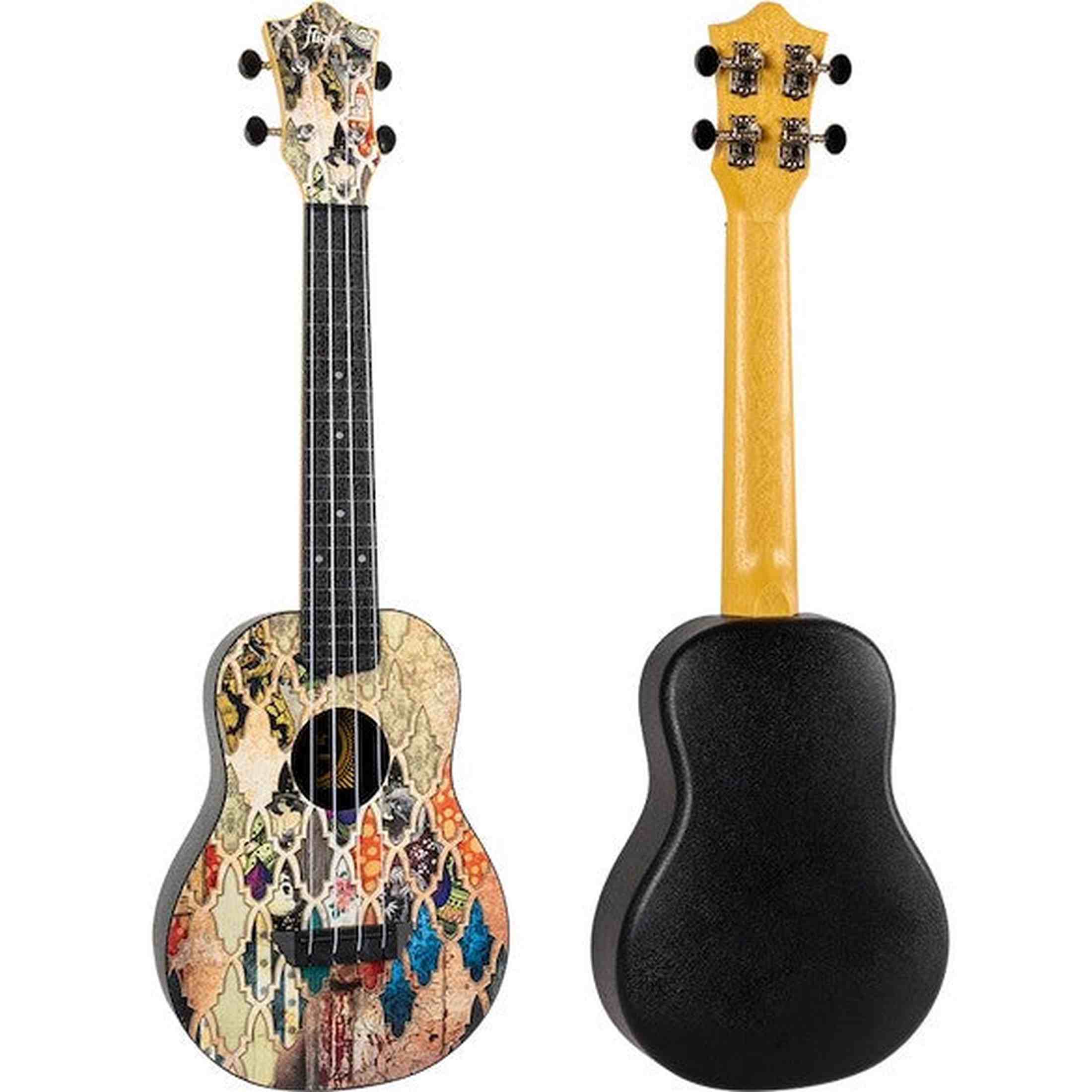 Flight TUC-40 GRANADA Concert Ukulele met Linden Top, ABS Body en Granada Print