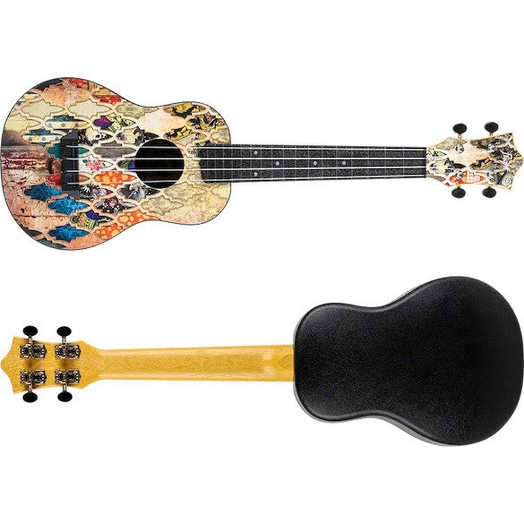 Flight TUC-40 GRANADA Concert Ukulele met Linden Top, ABS Body en Granada Print