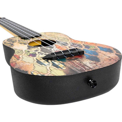 Flight TUC-40 GRANADA Concert Ukulele met Linden Top, ABS Body en Granada Print