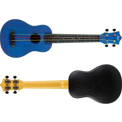 Flight TUSL-KIDZ Soprano Longneck Ukulele Blauw met Linden Top, ABS Body en Aquila Kids Snaren