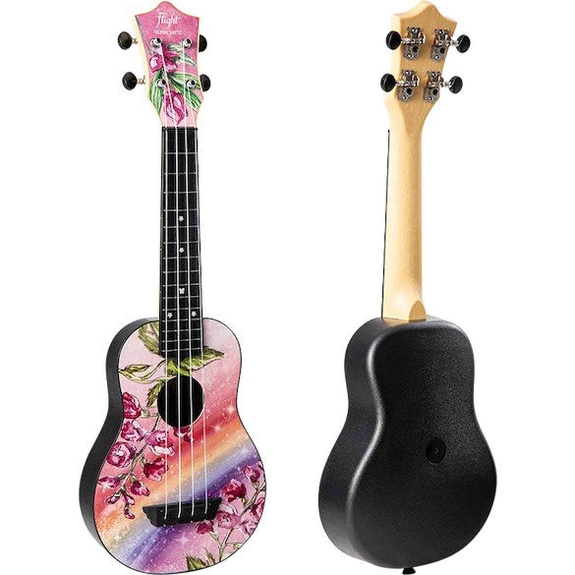 Flight TUS ALYONA SHVETZ Signature Soprano Ukulele met Linden Top, ABS Body en Aquila Snaren