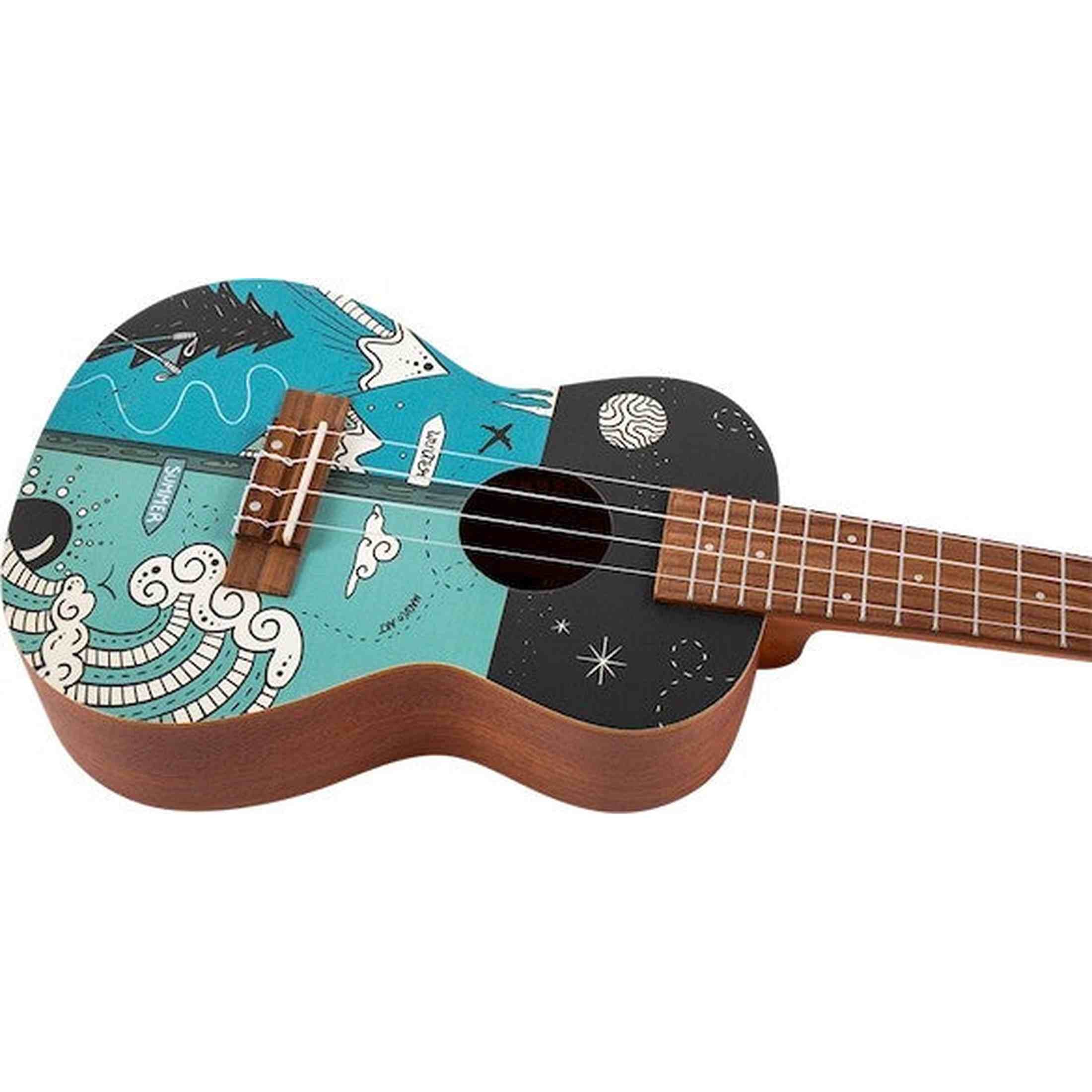 Flight AUC-33 Two Seasons Concert Ukulele met Spruce Top, Sapele Body en Aquila Nylgut Snaren