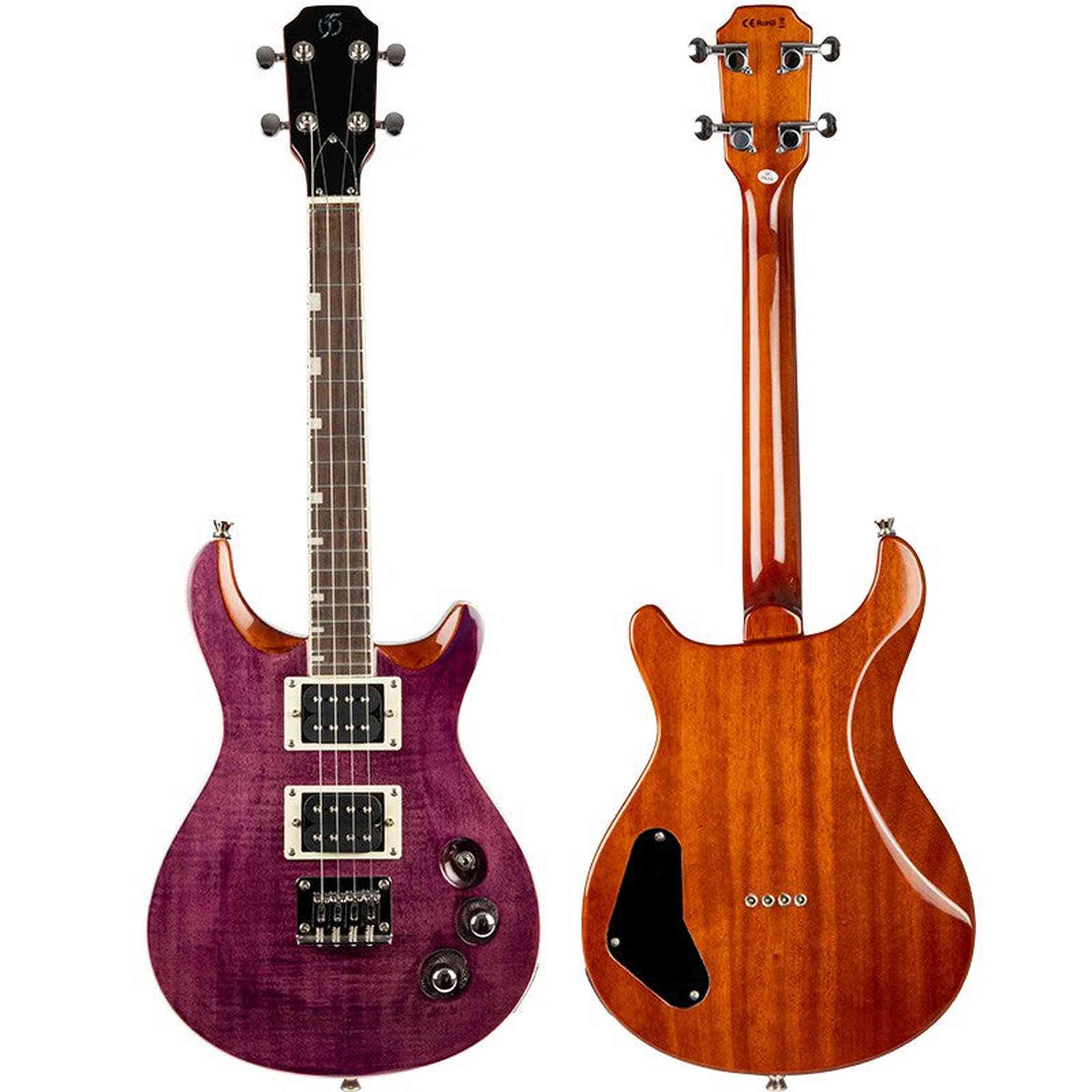Flight VANGUARD TENOR TPP Elektrische Solidbody Tenor Ukulele met 2 Humbuckers