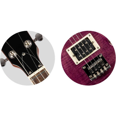 Flight VANGUARD TENOR TPP Elektrische Solidbody Tenor Ukulele met 2 Humbuckers