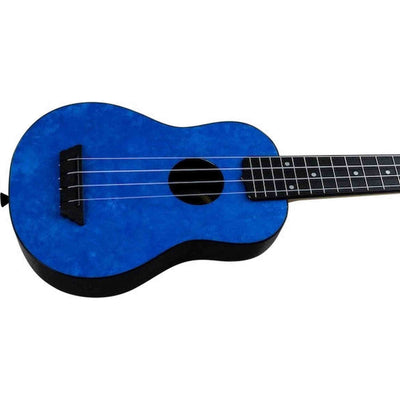 Flight TUS-65 SAPPHIRE Soprano Ukulele met Linden Top, ABS Body en Sapphire Blue Afwerking