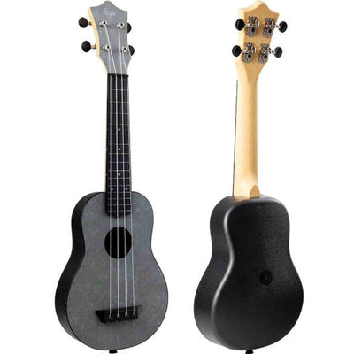 Flight TUS-65 SILVER Soprano Ukulele met Linden Top, ABS Body en Silver Afwerking