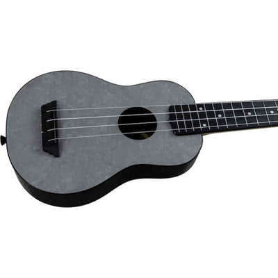 Flight TUS-65 SILVER Soprano Ukulele met Linden Top, ABS Body en Silver Afwerking