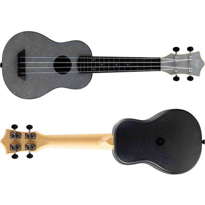 Flight TUS-65 SILVER Soprano Ukulele met Linden Top, ABS Body en Silver Afwerking