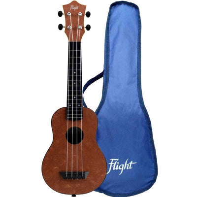 Flight TUS-65 COPPER Soprano Ukulele met Linden Top, ABS Body en Copper Afwerking