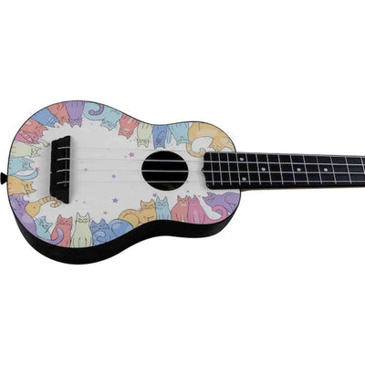 Flight TUS40 Kitty Travel Ukulele Soprano met Linden Top en ABS Body