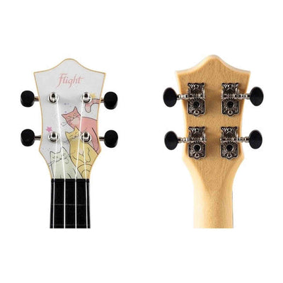 Flight TUS40 Kitty Travel Ukulele Soprano met Linden Top en ABS Body