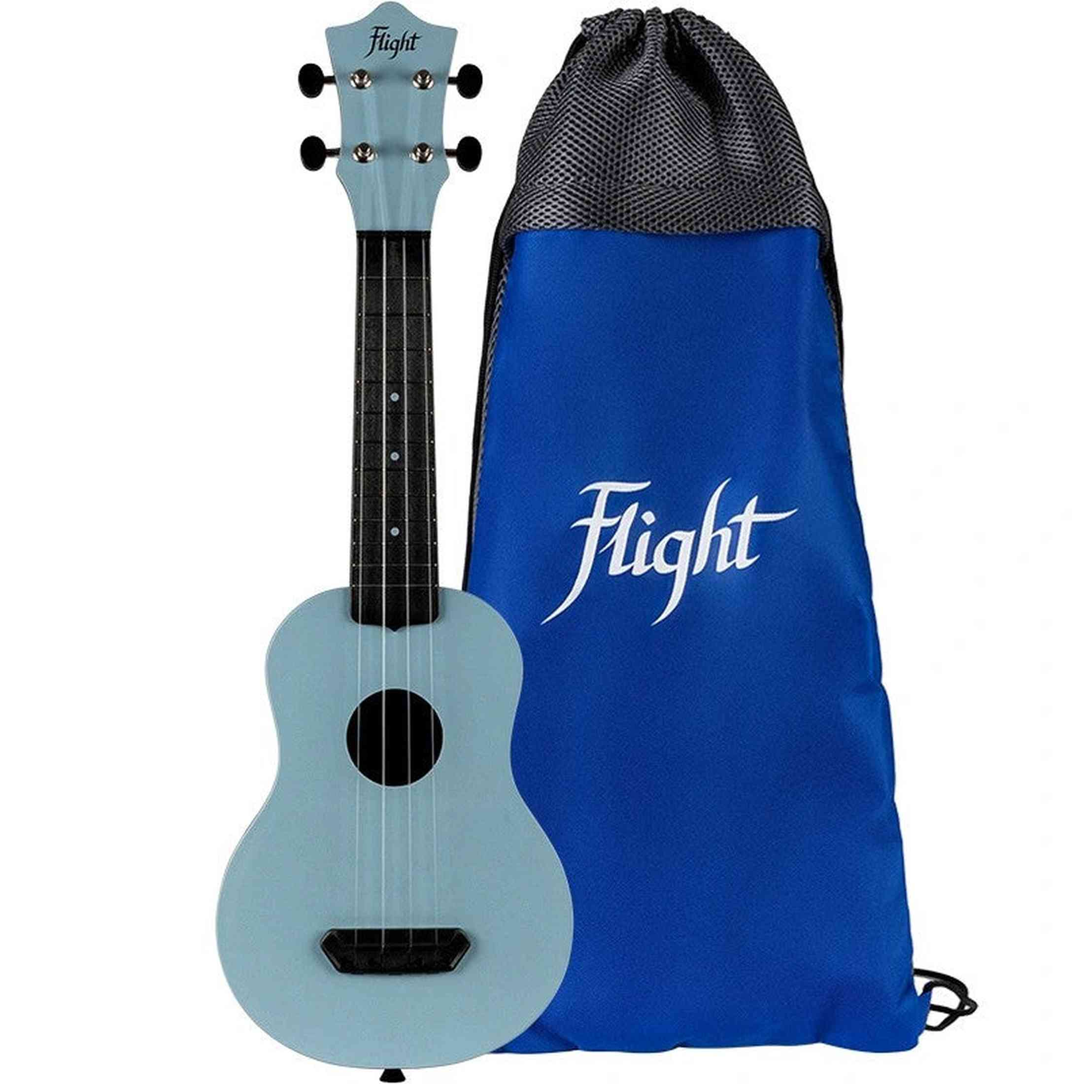 Flight UTS-35 ETHER Ultra Travel Soprano Ukulele met Polycarbonate Body en Fluorocarbon Snaren