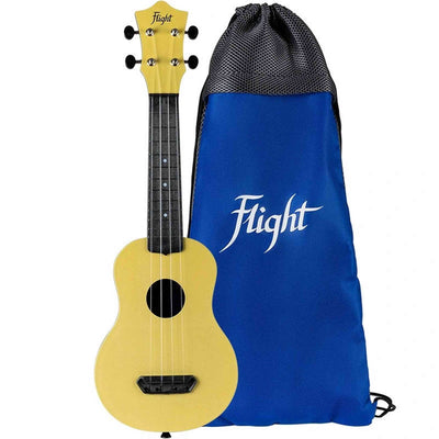 Flight UTS-35 SAND Ultra Travel Soprano Ukulele met Polycarbonate Body en Fluorocarbon Snaren