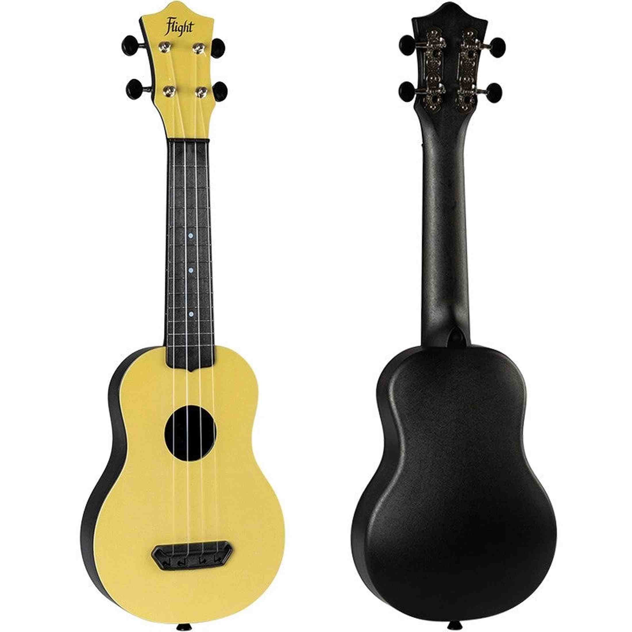 Flight UTS-35 SAND Ultra Travel Soprano Ukulele met Polycarbonate Body en Fluorocarbon Snaren