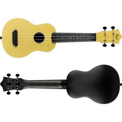 Flight UTS-35 SAND Ultra Travel Soprano Ukulele met Polycarbonate Body en Fluorocarbon Snaren