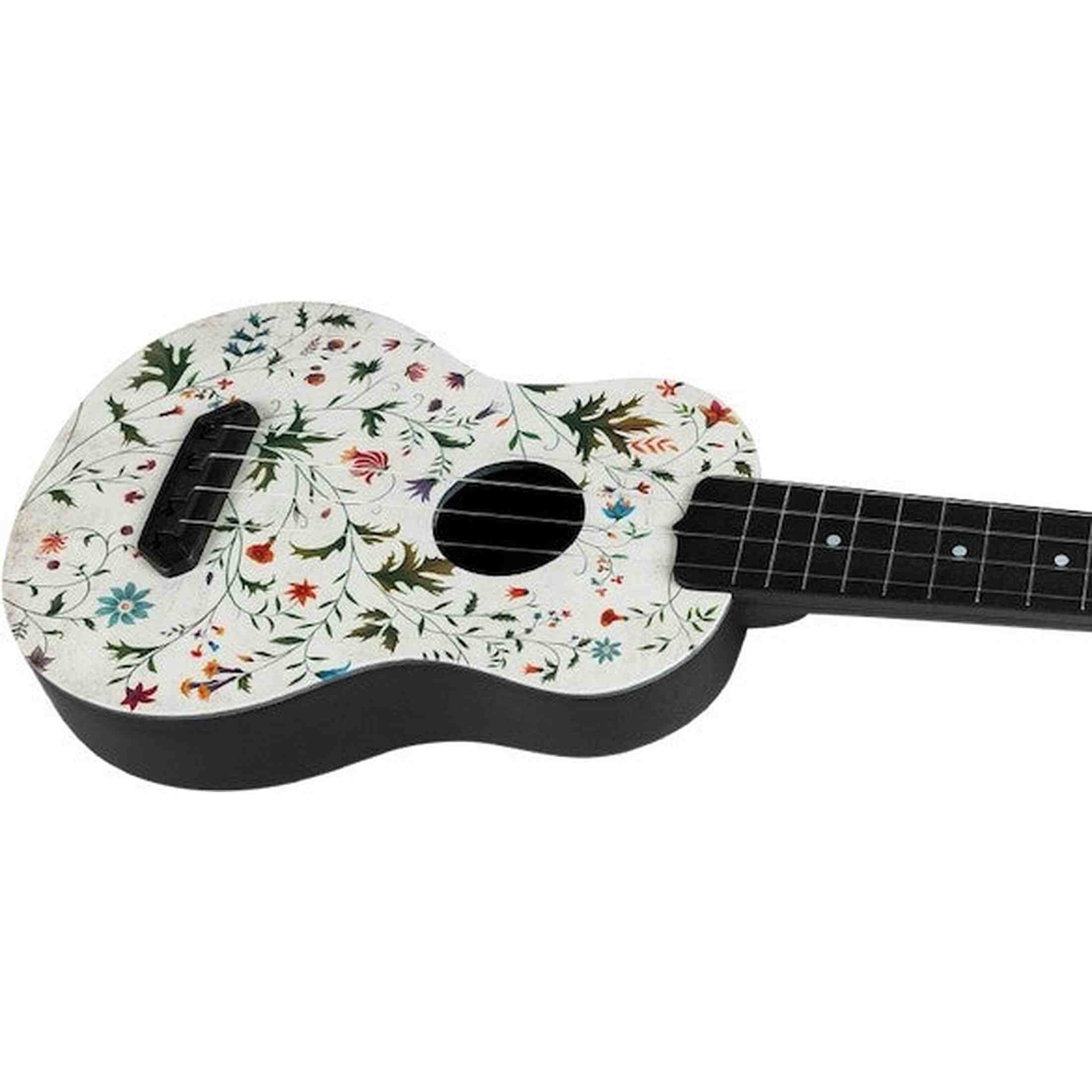 Flight UTS-40 FLOWER Ultra Travel Soprano Ukulele met Polycarbonate Body en Fluorocarbon Snaren