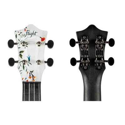 Flight UTS-40 FLOWER Ultra Travel Soprano Ukulele met Polycarbonate Body en Fluorocarbon Snaren