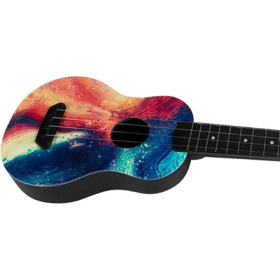 Flight UTS-40 SWIRL Ultra Travel Soprano Ukulele met Polycarbonate Body en Fluorocarbon Snaren