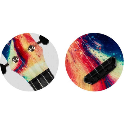 Flight UTS-40 SWIRL Ultra Travel Soprano Ukulele met Polycarbonate Body en Fluorocarbon Snaren
