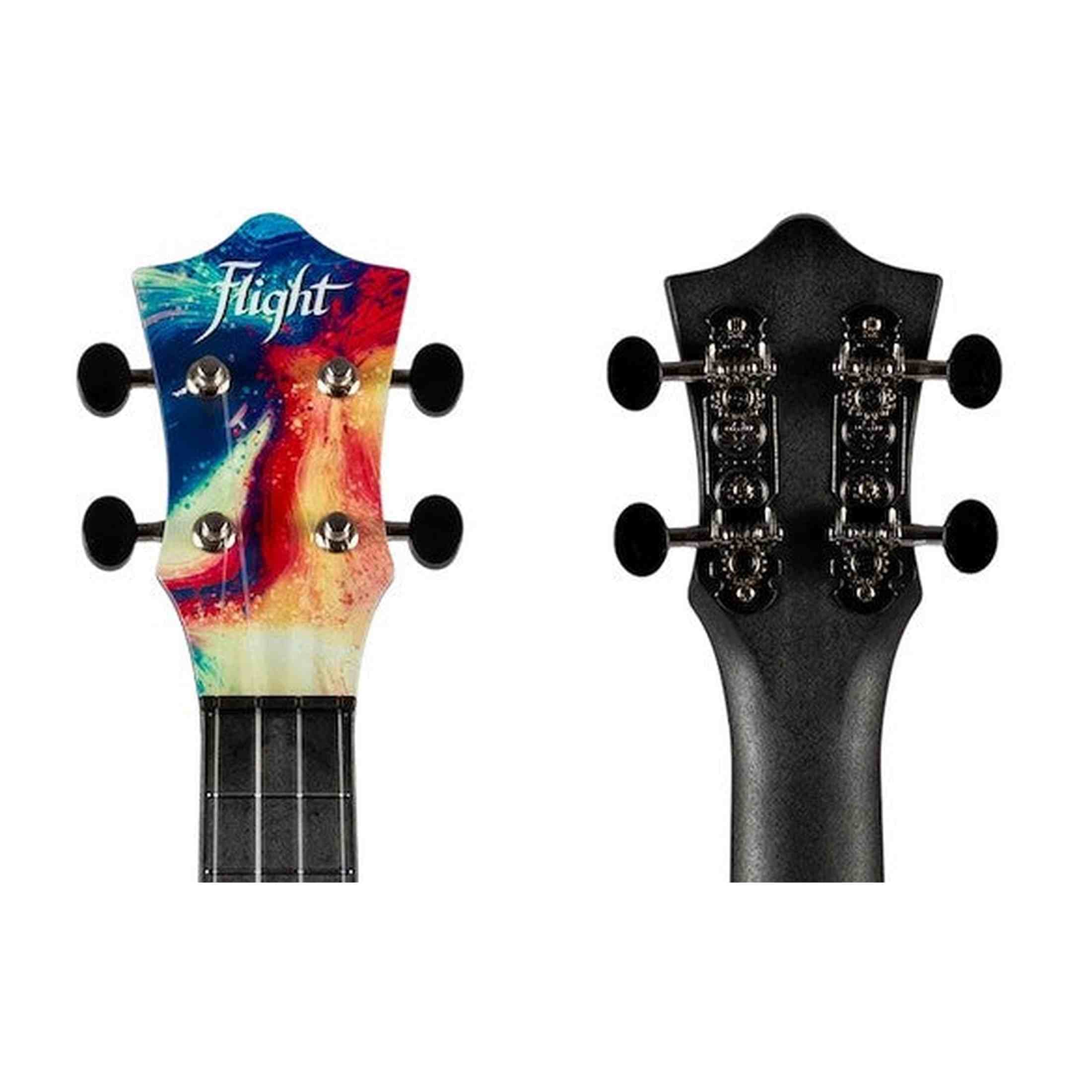 Flight UTS-40 SWIRL Ultra Travel Soprano Ukulele met Polycarbonate Body en Fluorocarbon Snaren