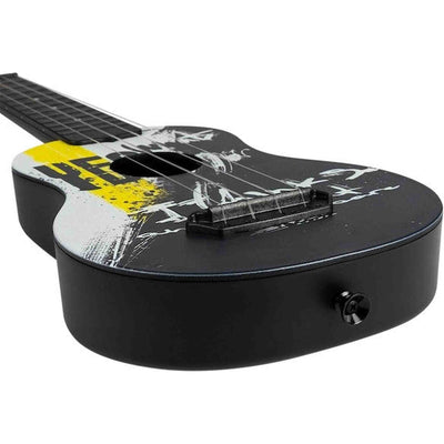 Flight UTS-40 YES Ultra Travel Soprano Ukulele met Polycarbonate Body en Fluorocarbon Snaren