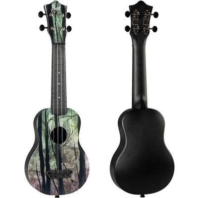 Flight UTS-40 DEEP FOREST Ultra Travel Soprano Ukulele met Polycarbonate Body en Fluorocarbon Snaren