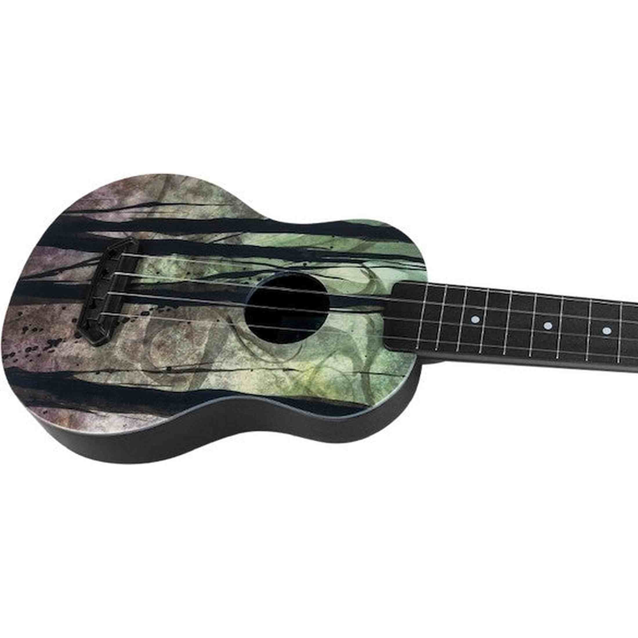 Flight UTS-40 DEEP FOREST Ultra Travel Soprano Ukulele met Polycarbonate Body en Fluorocarbon Snaren