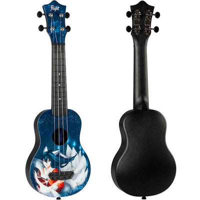 Flight UTS-42 KUMIHO Ultra Travel Soprano Ukulele met Polycarbonate Body en Fluorocarbon Snaren