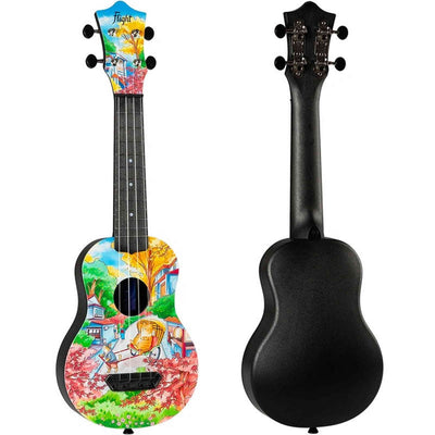 Flight UTS-42 FAT CAT Ultra Travel Soprano Ukulele met Polycarbonate Body en Fluorocarbon Snaren