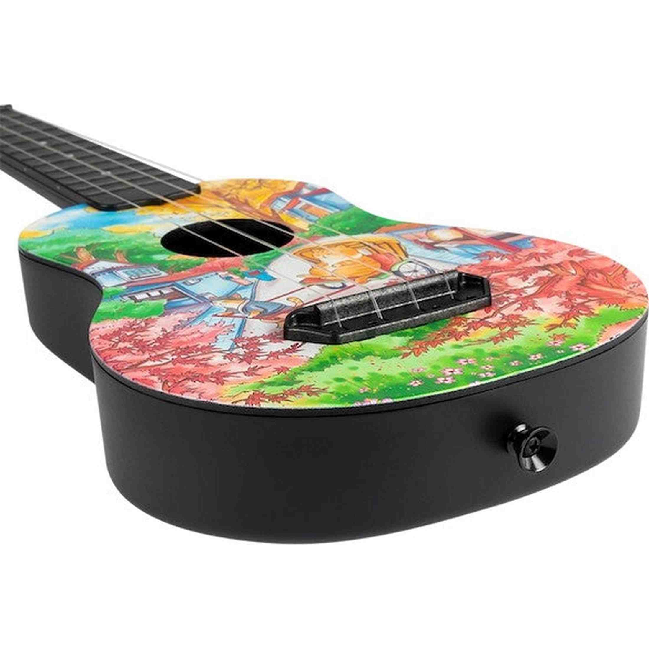 Flight UTS-42 FAT CAT Ultra Travel Soprano Ukulele met Polycarbonate Body en Fluorocarbon Snaren