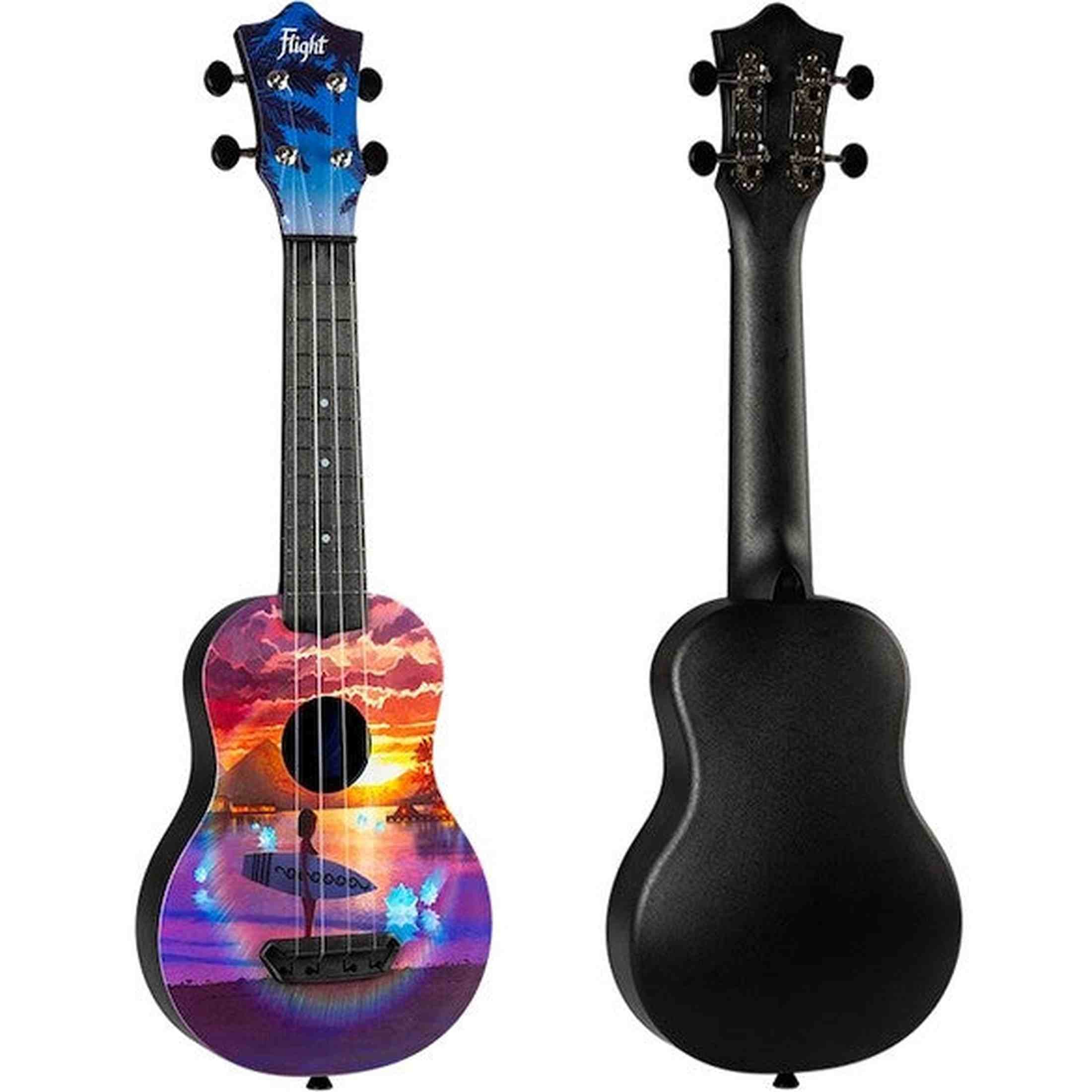Flight UTS-42 VIBE Ultra Travel Soprano Ukulele met Polycarbonate Body en Fluorocarbon Snaren