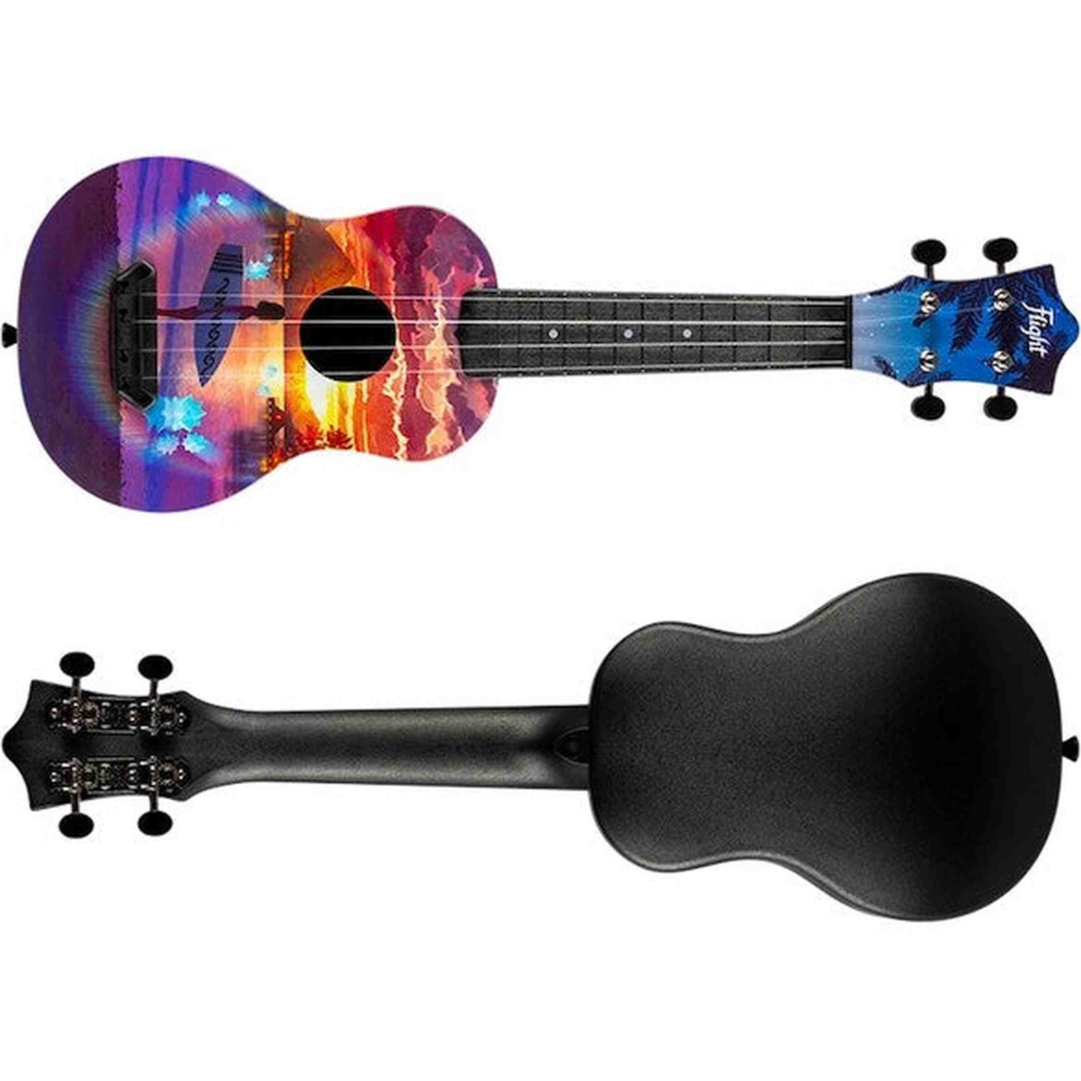 Flight UTS-42 VIBE Ultra Travel Soprano Ukulele met Polycarbonate Body en Fluorocarbon Snaren