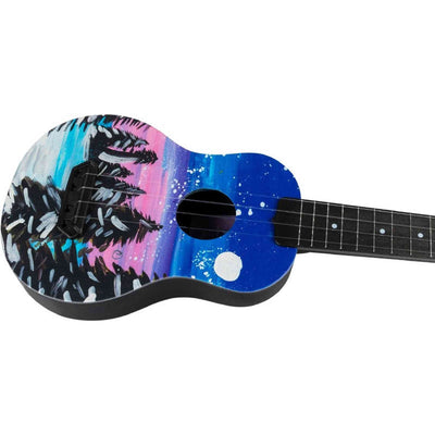 Flight UTS-42 SNOW Ultra Travel Soprano Ukulele met Polycarbonate Body en Fluorocarbon Snaren