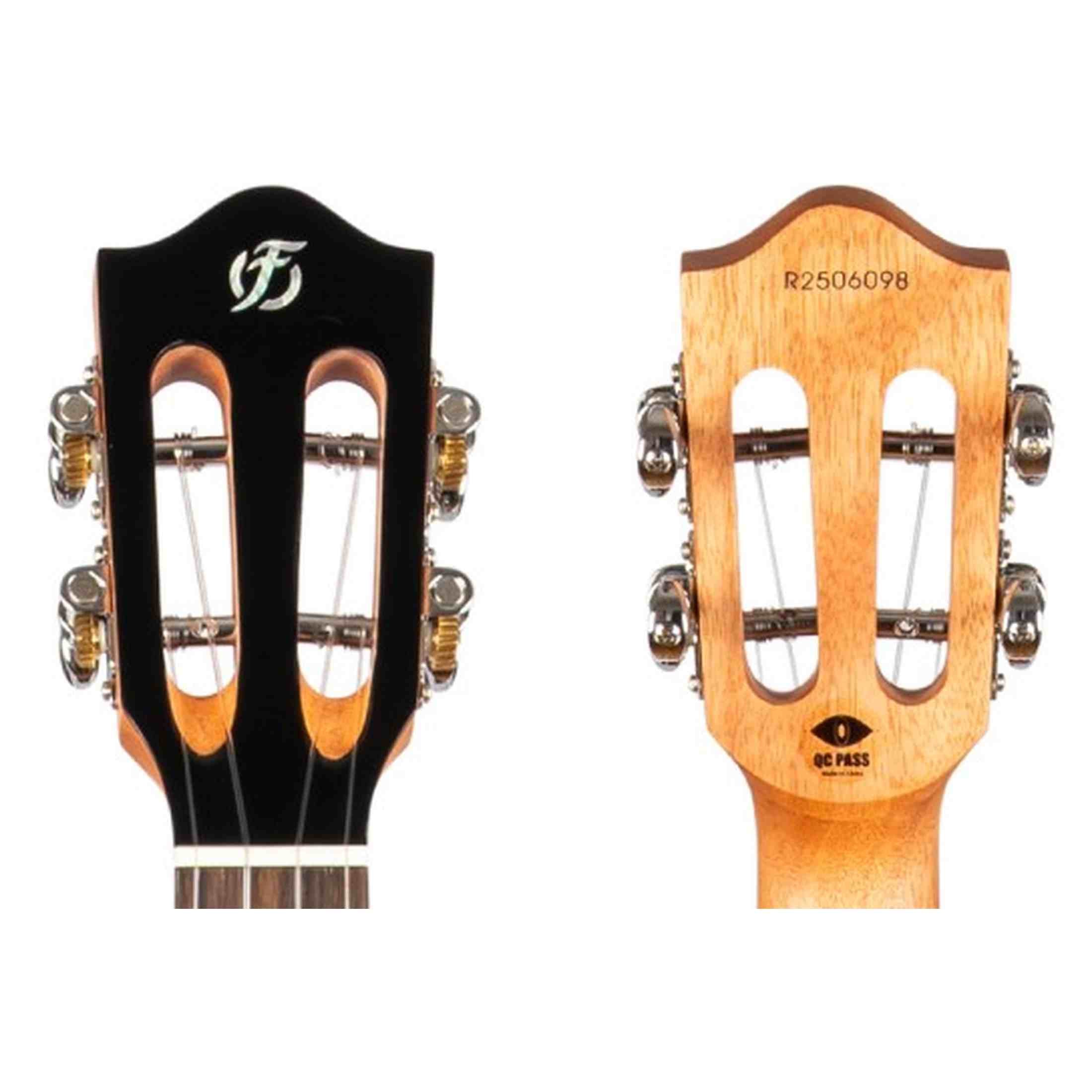 Flight Iris Tinta Concert TPP Ukulele met All Solid Mahogany Body, Rosewood Toets en Fluorocarbon Snaren, Transparent Purple