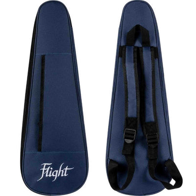 Flight Iris Tinta Tenor TBK Ukulele met All Solid Mahogany Body, Rosewood Toets en Fluorocarbon Snaren, Transparent Black