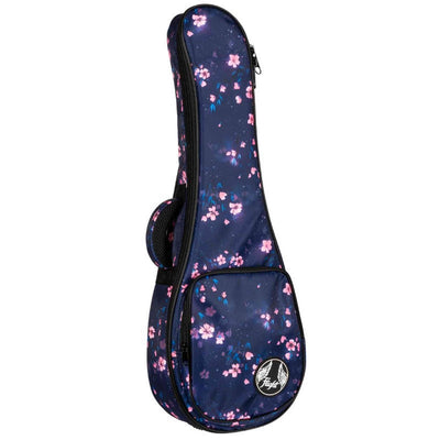 Flight FUB-C-SAKURA Gevoerde Gigbag voor Concert Ukulele met Sakura Design en Accessoirevak