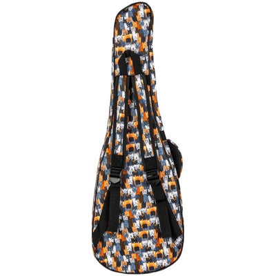 Flight FUB-B-CATS Gevoerde Gigbag voor Baritone Ukulele met Cats Design en Accessoirevak