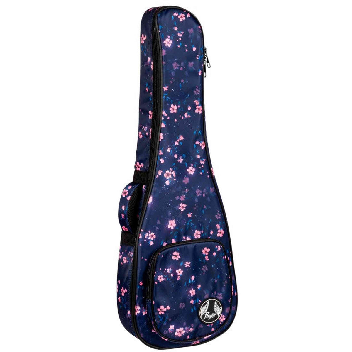 Flight FUB-B-SAKURA Gevoerde Gigbag voor Baritone Ukulele met Sakura Design en Accessoirevak