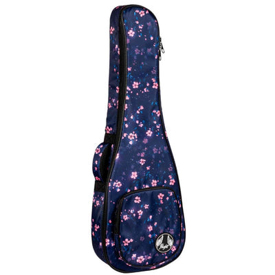 Flight FUB-B-SAKURA Gevoerde Gigbag voor Baritone Ukulele met Sakura Design en Accessoirevak