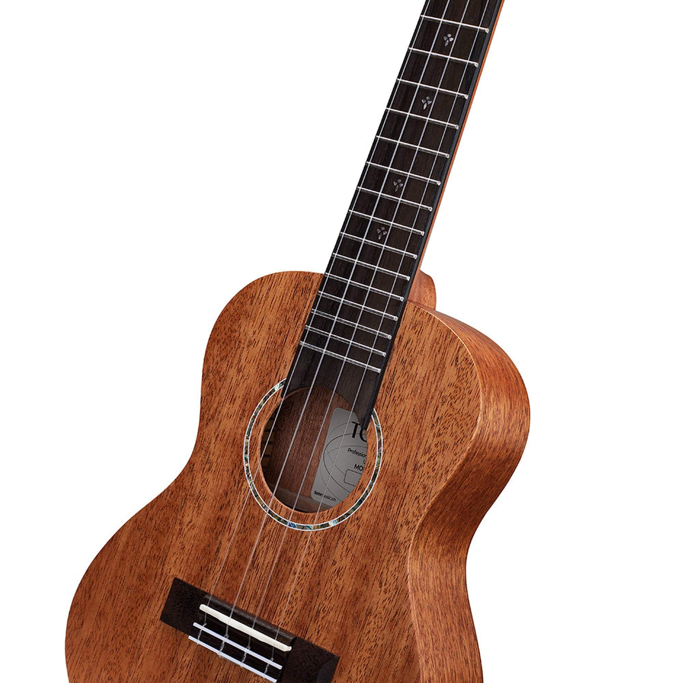 TOM T5 Tenor Ukulele Massief Mahonie met Gecompenseerde Kam en Luxe Hoes