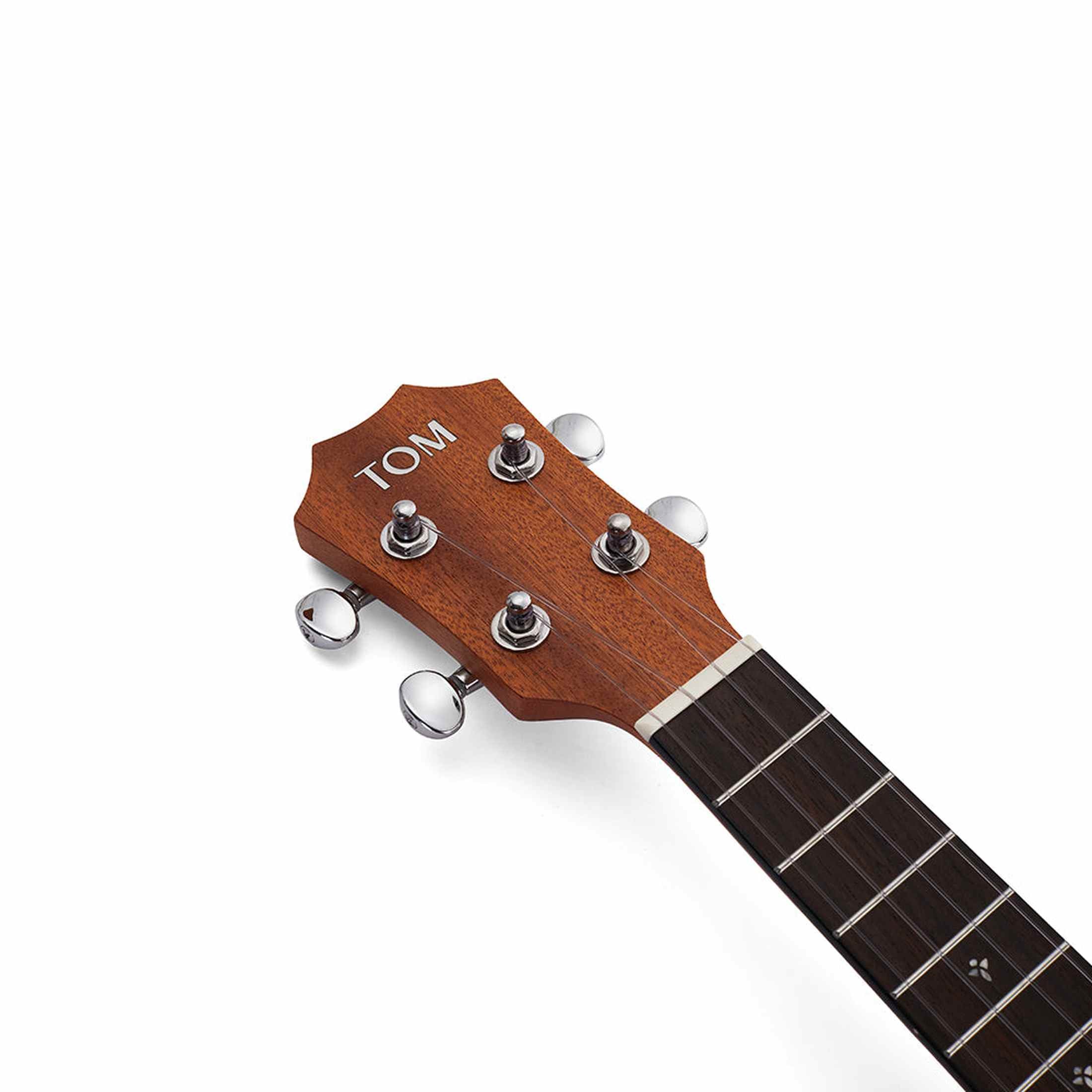 TOM S1 Concert Ukelele met Sapelli Body en D'Addario Snaren Inclusief Luxe Hoes
