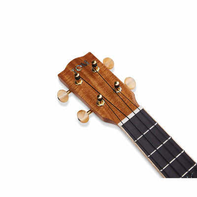 TOM M9E Tenor Ukelele met Massief Acacia en Pickup met effecten Inclusief Koffer