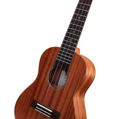 TOM S1 Concert Ukelele met Sapelli Body en D'Addario Snaren Inclusief Luxe Hoes