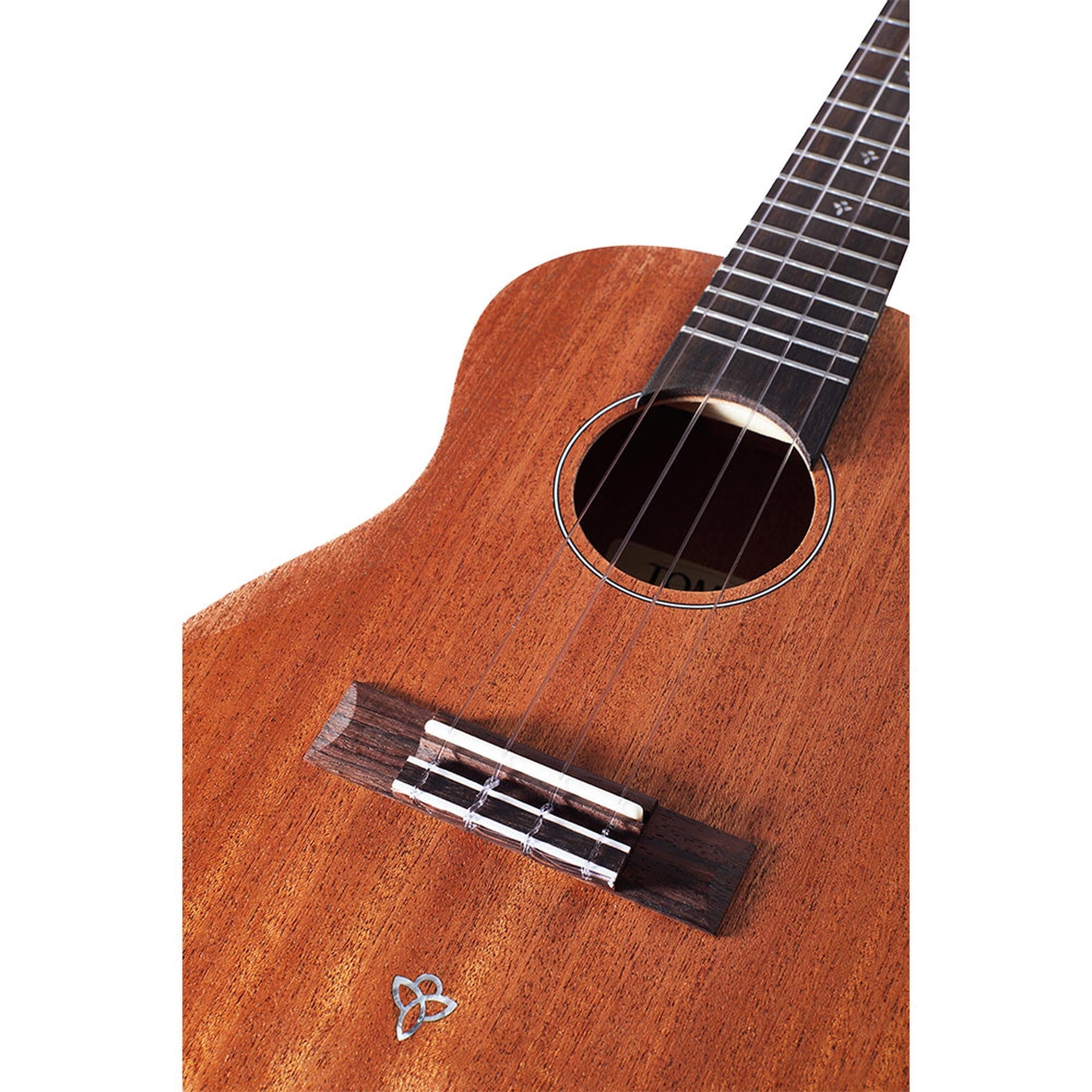 TOM S1 Concert Ukelele met Sapelli Body en D'Addario Snaren Inclusief Luxe Hoes
