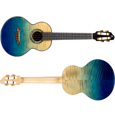 Flight A10FM A10 Volmassief Tenor Ukulele - Geflamde Esdoorn