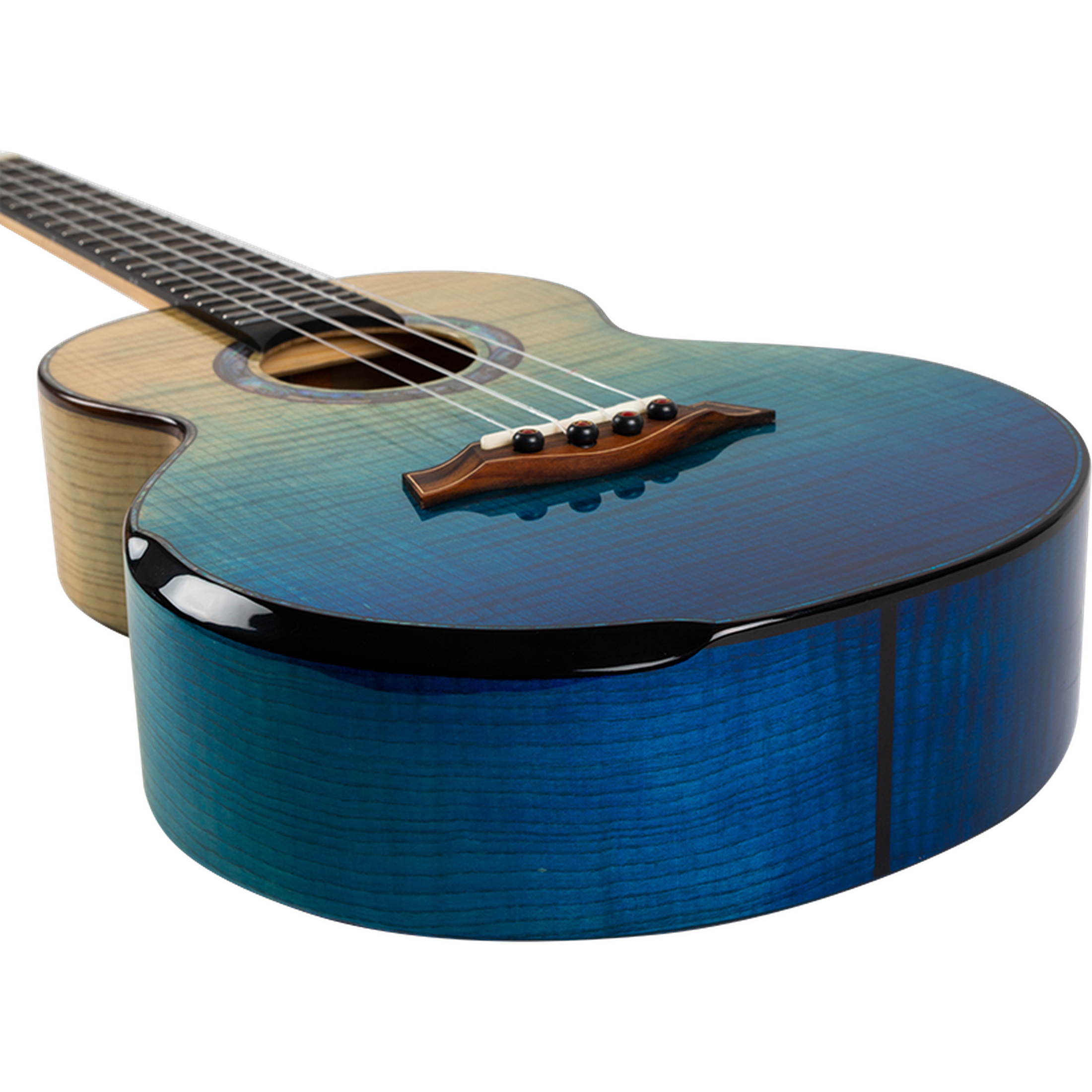 Flight A10FM A10 Volmassief Tenor Ukulele - Geflamde Esdoorn