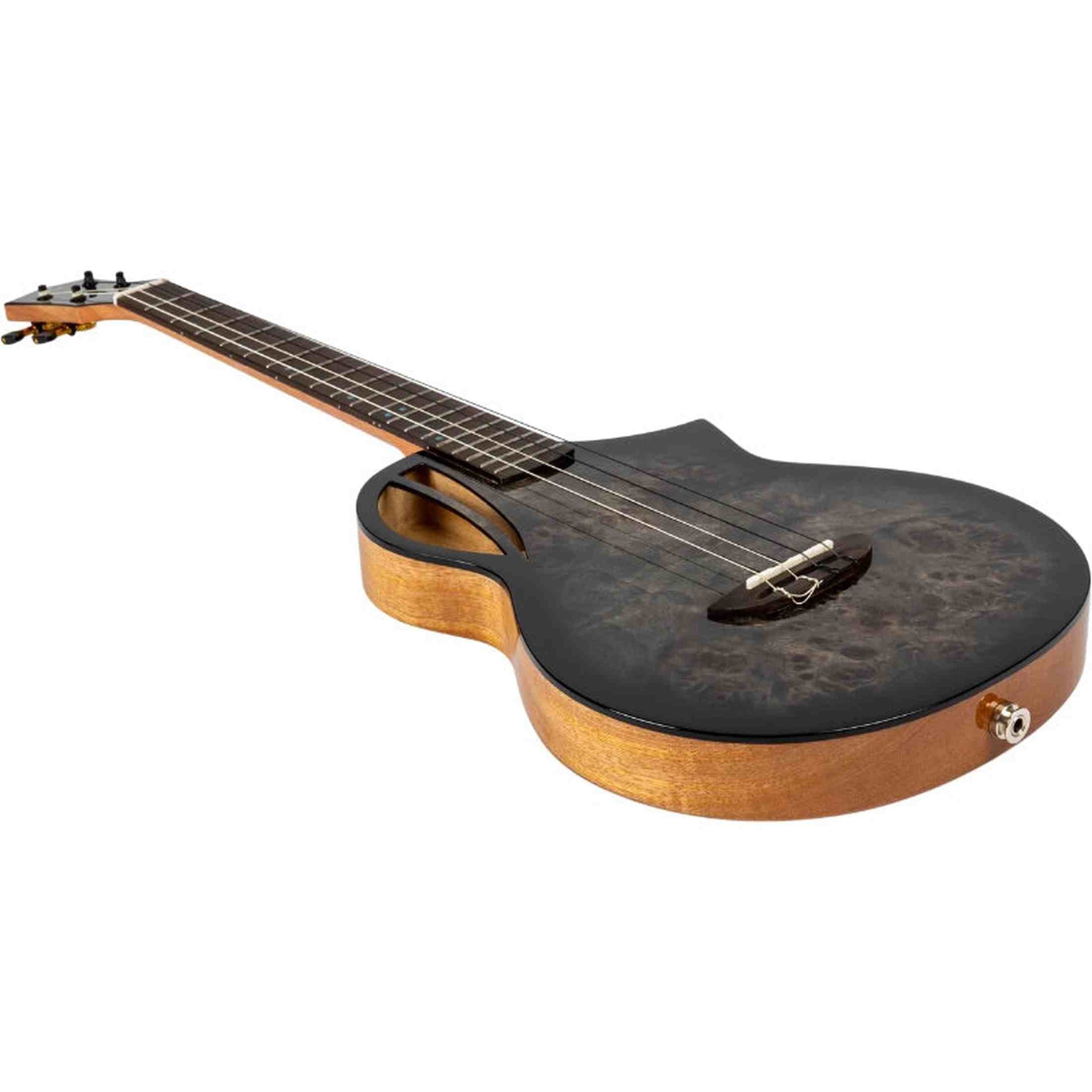 Flight Aviator Galaxy Baritone BR CE All Solid Poplar/Mango Cosmic Brown Elektro Akoestische Ukulele
