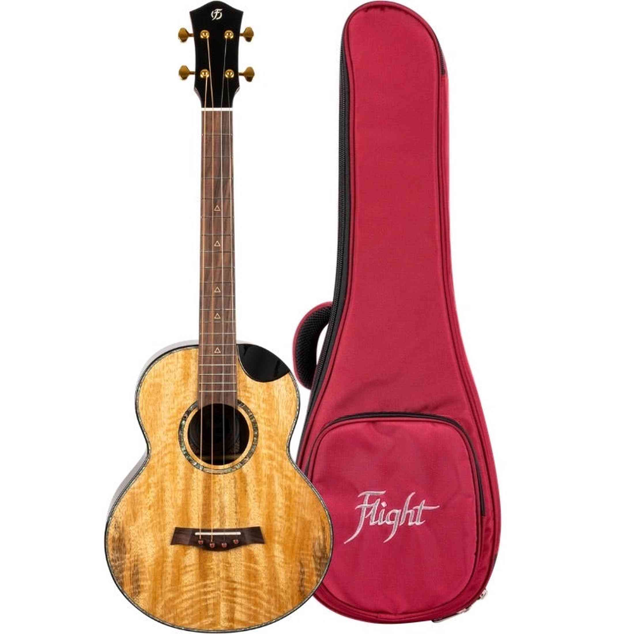 Flight MAIA LUXE Bariton Ukulele Solid Mango/Rosewood met Pickup