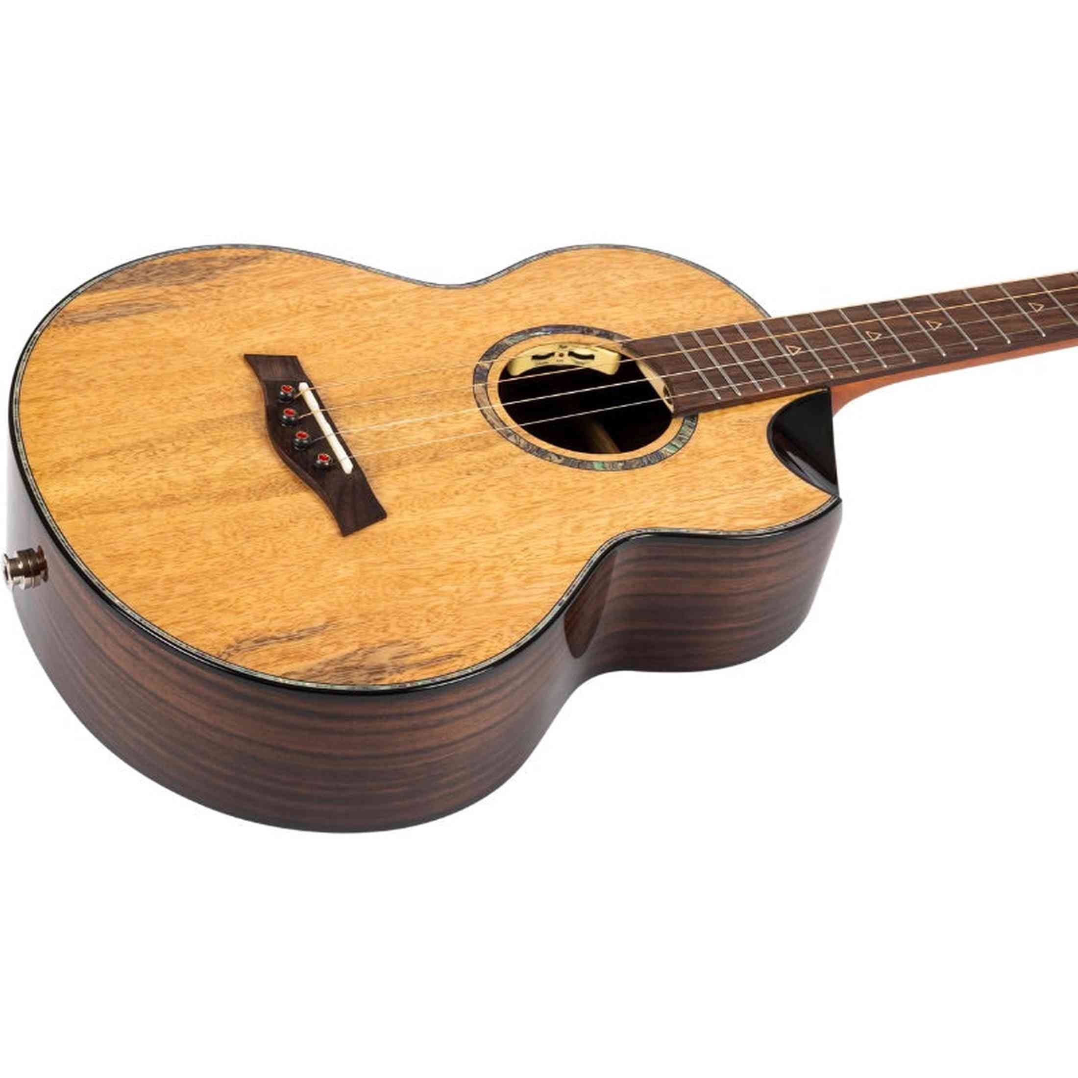 Flight MAIA LUXE Bariton Ukulele Solid Mango/Rosewood met Pickup